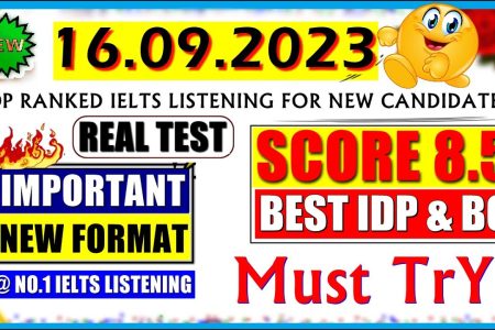 IELTS LISTENING PRACTICE TEST 2023 WITH ANSWERS | 16.09.2023