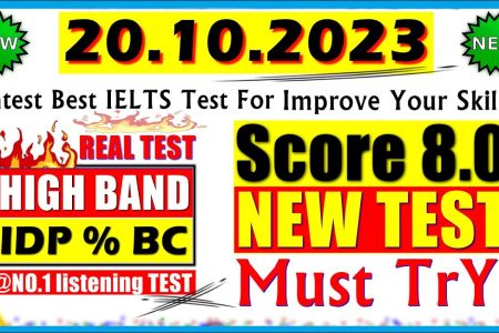 IELTS LISTENING PRACTICE TEST 2023 WITH ANSWERS | 20.10.2023