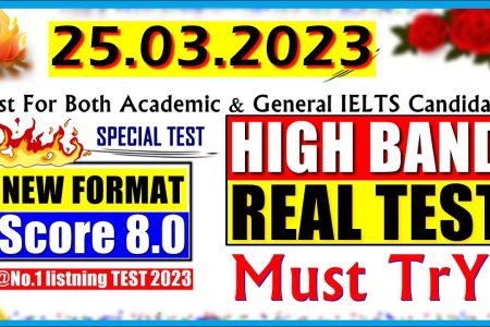 IELTS LISTENING PRACTICE TEST 2023 WITH ANSWERS | 25.03.2023