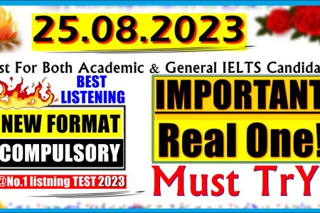 IELTS LISTENING PRACTICE TEST 2023 WITH ANSWERS | 25.08.2023