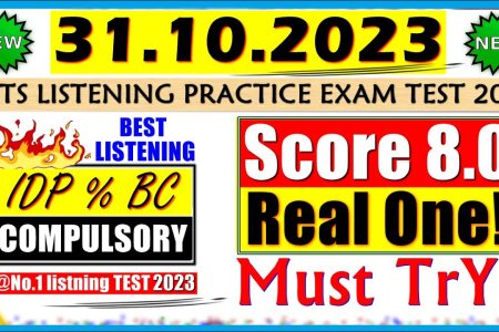 IELTS LISTENING PRACTICE TEST 2023 WITH ANSWERS | 31.10.2023