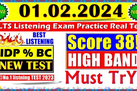 IELTS LISTENING PRACTICE TEST 2024 WITH ANSWERS | 01.02.2024
