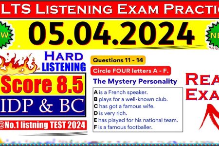IELTS LISTENING PRACTICE TEST 2024 WITH ANSWERS | 05.04.2024