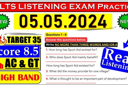 IELTS LISTENING PRACTICE TEST 2024 WITH ANSWERS | 05.05.2024