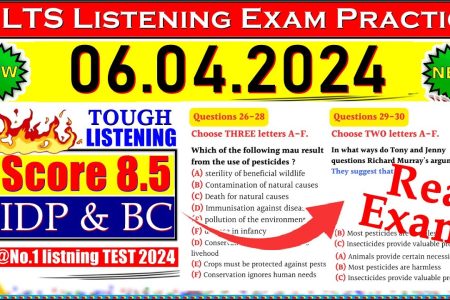 IELTS LISTENING PRACTICE TEST 2024 WITH ANSWERS | 06.04.2024
