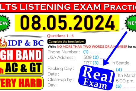 IELTS LISTENING PRACTICE TEST 2024 WITH ANSWERS | 08.05.2024