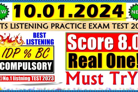IELTS LISTENING PRACTICE TEST 2024 WITH ANSWERS | 10.01.2024