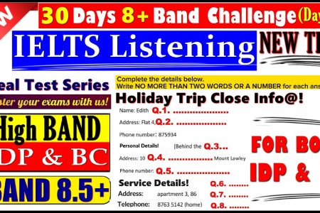 IELTS LISTENING PRACTICE TEST 2024 WITH ANSWERS | 11.01.2025