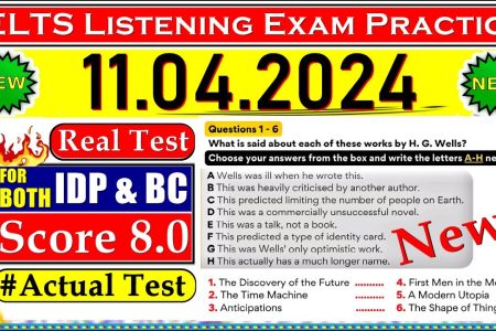IELTS LISTENING PRACTICE TEST 2024 WITH ANSWERS | 11.04.2024
