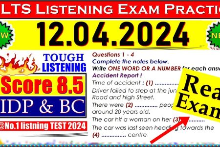 IELTS LISTENING PRACTICE TEST 2024 WITH ANSWERS | 12.04.2024