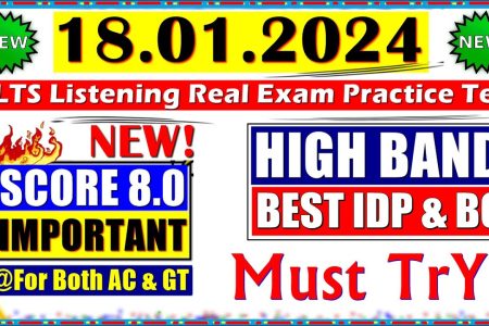 IELTS LISTENING PRACTICE TEST 2024 WITH ANSWERS | 18.01.2024