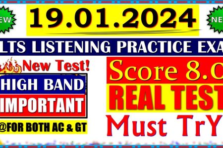 IELTS LISTENING PRACTICE TEST 2024 WITH ANSWERS | 19.01.2024