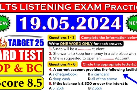 IELTS LISTENING PRACTICE TEST 2024 WITH ANSWERS | 19.05.2024