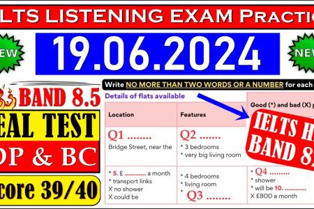 IELTS LISTENING PRACTICE TEST 2024 WITH ANSWERS | 19.06.2024