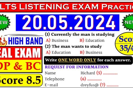 IELTS LISTENING PRACTICE TEST 2024 WITH ANSWERS | 20.05.2024