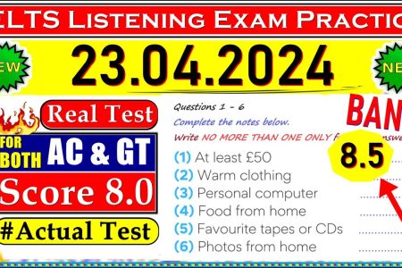IELTS LISTENING PRACTICE TEST 2024 WITH ANSWERS | 23.04.2024