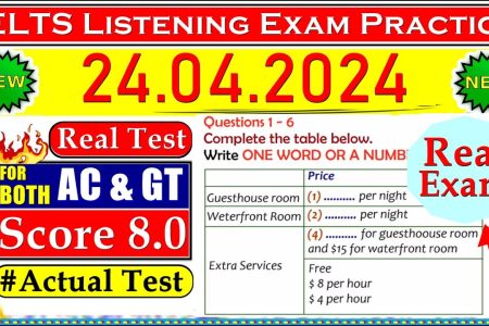 IELTS LISTENING PRACTICE TEST 2024 WITH ANSWERS | 24.04.2024