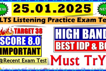 IELTS LISTENING PRACTICE TEST 2024 WITH ANSWERS | 25.01.2024