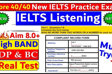 IELTS LISTENING PRACTICE TEST 2024 WITH ANSWERS | 27.07.2024