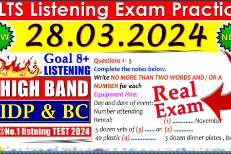 IELTS LISTENING PRACTICE TEST 2024 WITH ANSWERS | 28.03.2024