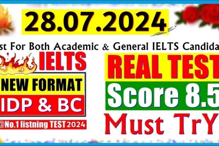 IELTS LISTENING PRACTICE TEST 2024 WITH ANSWERS | 28.07.2024