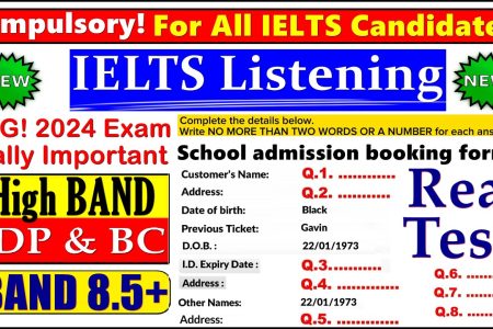 IELTS LISTENING PRACTICE TEST 2024 WITH ANSWERS | 29.10.2024