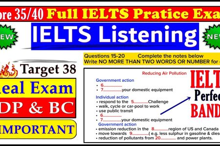 IELTS LISTENING PRACTICE TEST 2024 WITH ANSWERS | 30.07.2024
