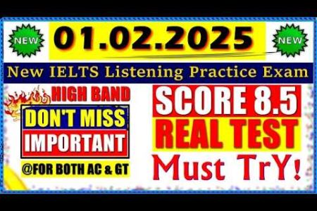 IELTS LISTENING PRACTICE TEST 2025 WITH ANSWERS | 01.02.2025