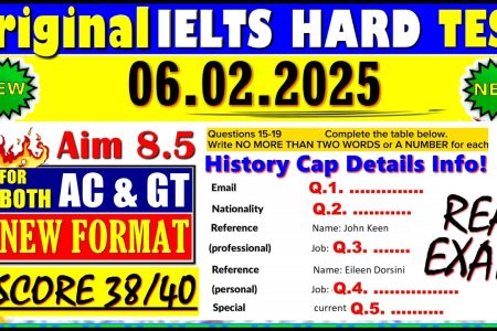 IELTS LISTENING PRACTICE TEST 2025 WITH ANSWERS | 06.02.2025