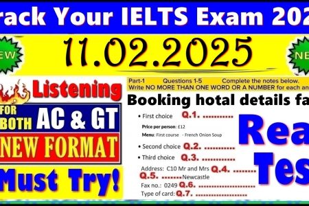 IELTS LISTENING PRACTICE TEST 2025 WITH ANSWERS | 11.02.2025