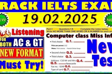 IELTS LISTENING PRACTICE TEST 2025 WITH ANSWERS | 19.02.2025