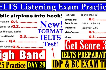 IELTS LISTENING PRACTICE TEST 2025 WITH ANSWERS | 29.01.2025