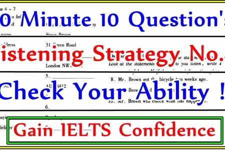 IELTS LISTENING TEST ( STRATEGY NO.3 ) WITH ANSWERS | 01.10.2017