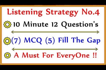 IELTS LISTENING TEST ( STRATEGY NO.4 ) 2017 WITH ANSWERS | 05.10.2017