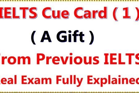 IELTS Speaking Test – Cue Card | Topic ( 1 ) From Previous IELTS Exam