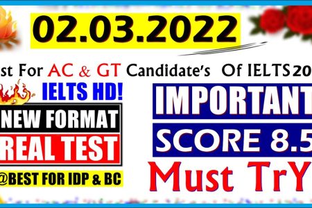 IELTS LISTENING PRACTICE TEST 2022 WITH ANSWERS | 02.03.2022