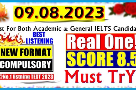 IELTS LISTENING PRACTICE TEST 2023 WITH ANSWERS | 09.08.2023