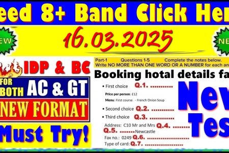 IELTS LISTENING PRACTICE TEST 2025 WITH ANSWERS | 16.03.2025