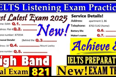 IELTS LISTENING PRACTICE TEST 2025 WITH ANSWERS | 20.03.2025