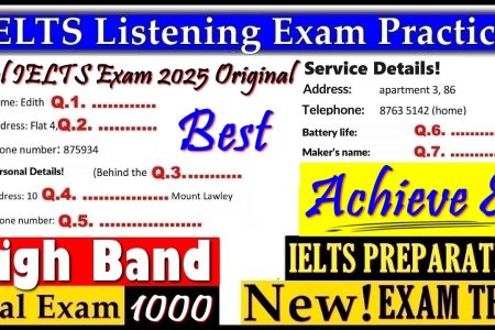 IELTS LISTENING PRACTICE TEST 2025 WITH ANSWERS | 25.03.2025