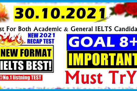 IELTS LISTENING PRACTICE TEST 2021 WITH ANSWERS | 30.10.2021