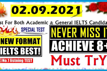 IELTS LISTENING PRACTICE TEST 2021 WITH ANSWERS | 02.09.2021