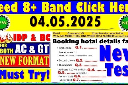 IELTS LISTENING PRACTICE TEST 2025 WITH ANSWERS | 04.05.2025