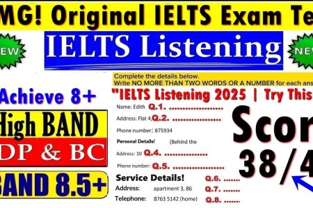 IELTS LISTENING PRACTICE TEST 2025 WITH ANSWERS | 07.05.2025
