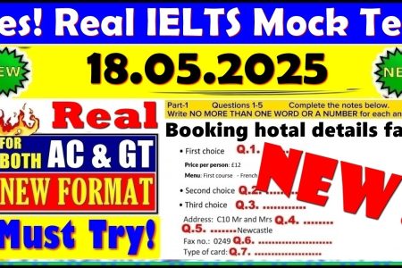 IELTS LISTENING PRACTICE TEST 2025 WITH ANSWERS | 18.05.2025