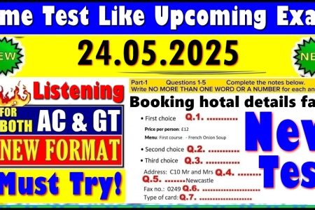 IELTS LISTENING PRACTICE TEST 2025 WITH ANSWERS | 24.05.2025