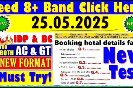 IELTS LISTENING PRACTICE TEST 2025 WITH ANSWERS | 25.05.2025