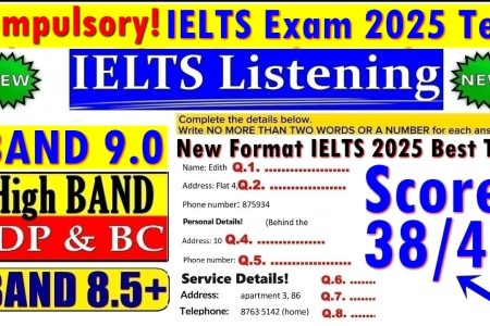 IELTS LISTENING PRACTICE TEST 2025 WITH ANSWERS | 30.05.2025