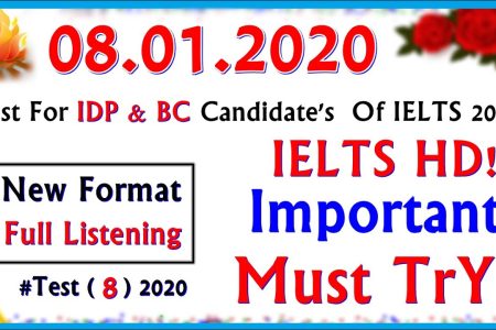 IELTS LISTENING PRACTICE TEST 2020 WITH ANSWERS | 08.01.2020