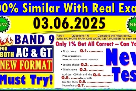 IELTS LISTENING PRACTICE TEST 2025 WITH ANSWERS | 03.06.2025